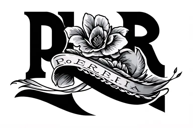 Mexico Style Tattoo With The Word 'Pereira'