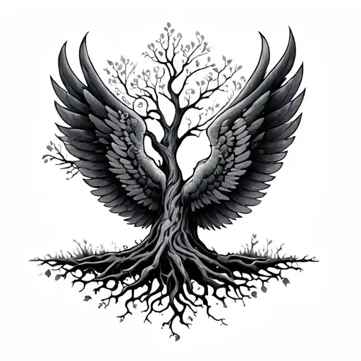 Tree Of Life Sprouting Wings