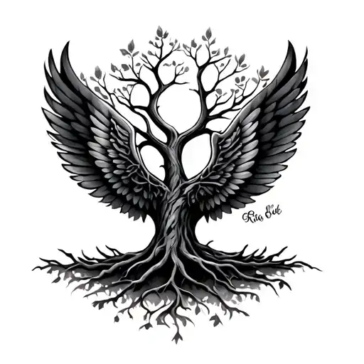 Tree Of Life Sprouting Wings