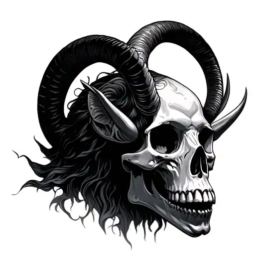 Skull And Capricorn