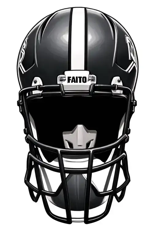 Football Helmet Adorned