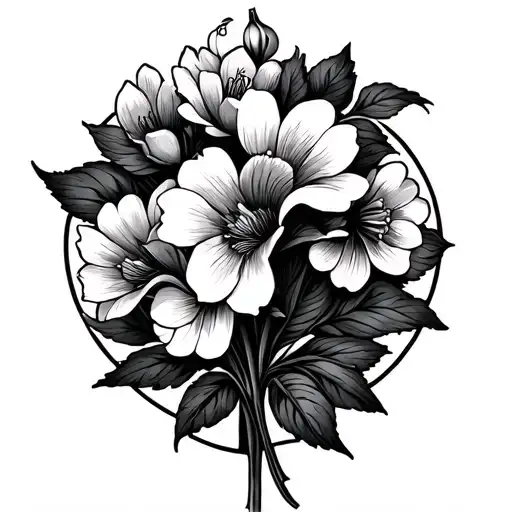 Feminism Symbol With Flowers Without Lilies