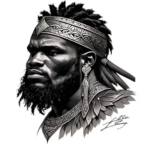 African Male Warrior