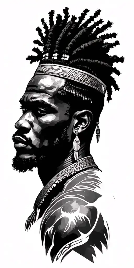 African Male Warrior