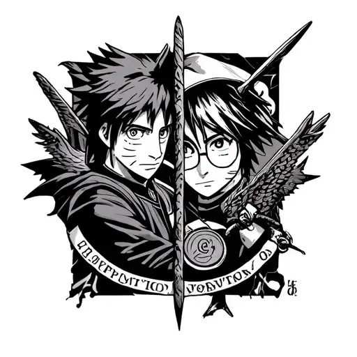 Naruto And Harry Potter Theamed