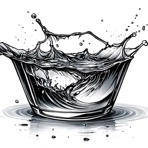 Glass With A Crack In It And Water Spilling Out