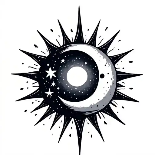 Dopamine With Star Moon And Sun Sparkly