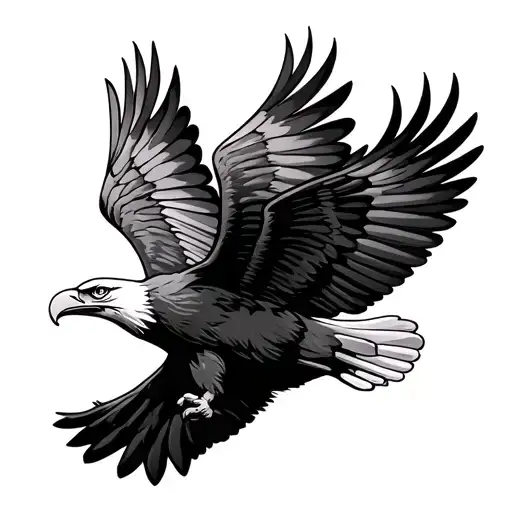Cool Eagle Flying
