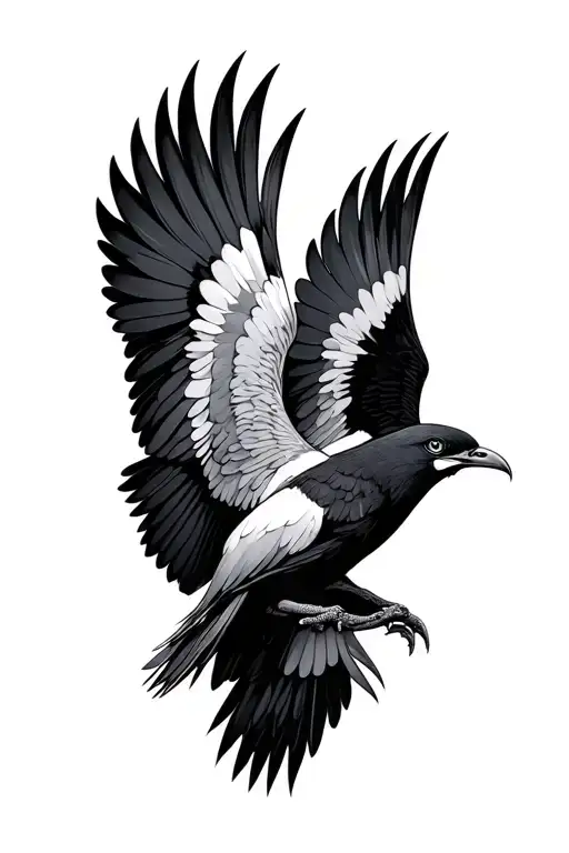 Two Birds Wings Spread Open With Beaks Touching Each Other