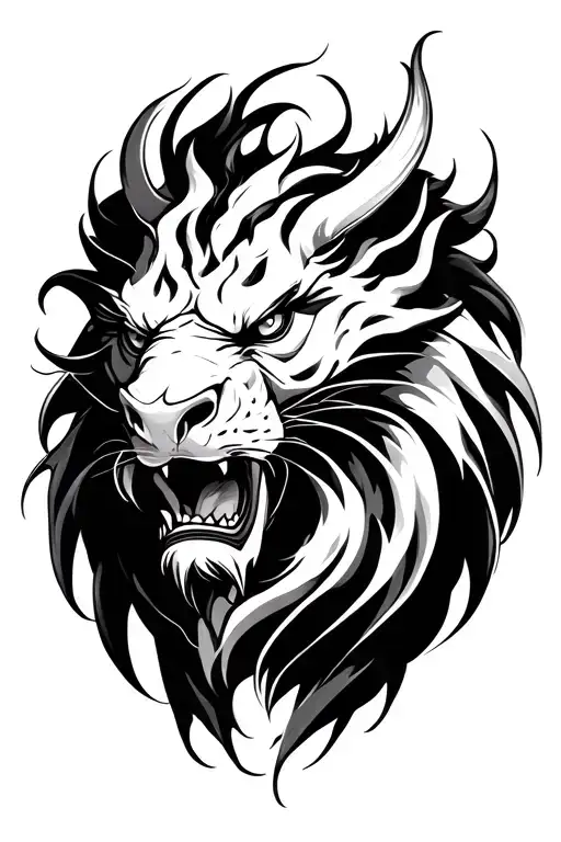 Chimera Sideways With Swirls And Fine Lines