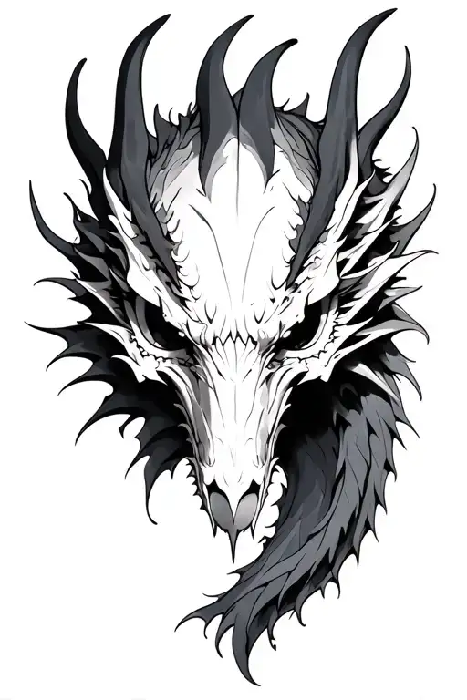 Skull Eyes White Dragon