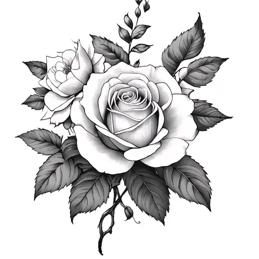 Honeysuckle And Rose