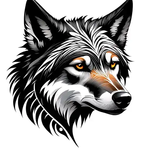Wolf Polynesian Tribal Patterns