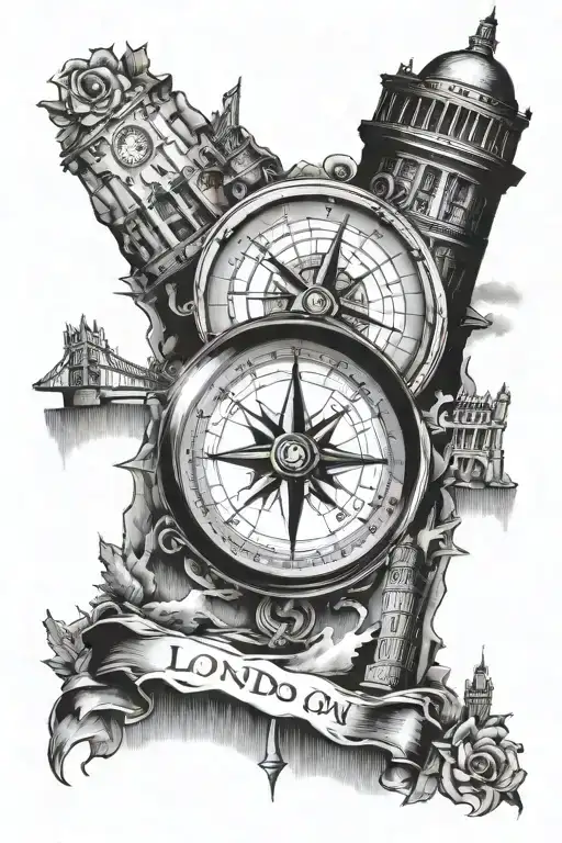 Compass And London Bridge