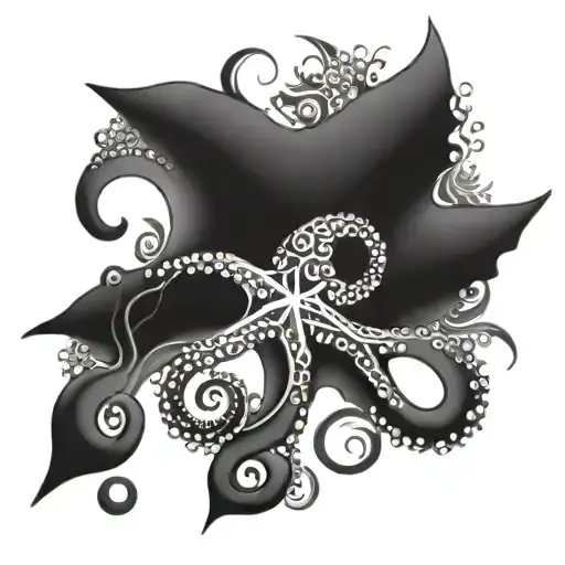 Flowers Octopus Stars