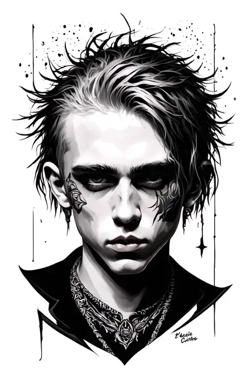 Lil Peep Clastle Tatto Design