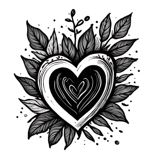 Fine Line Simple Minimal Grandfather Signature With A Heart Symbolizing Love