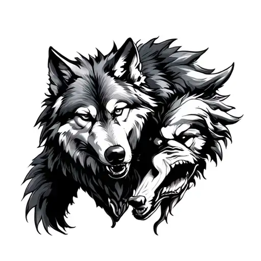 A Wolf Fight Against Depression