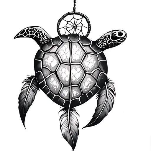 Dream Catcher With A Turtle