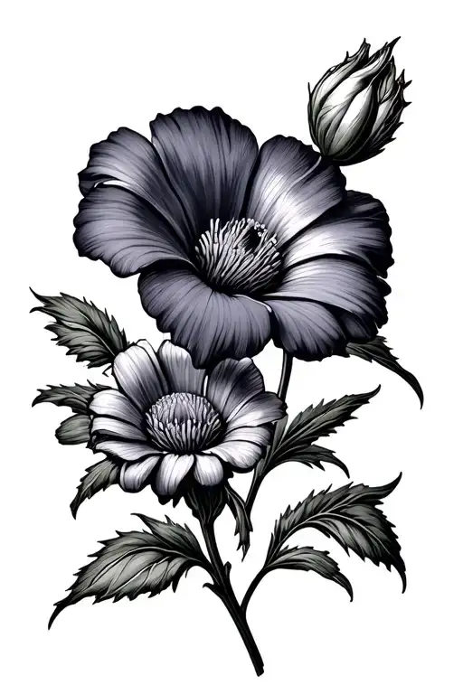 Daisy Flower Carnation Flower Morning Glory Flower Violet Flower