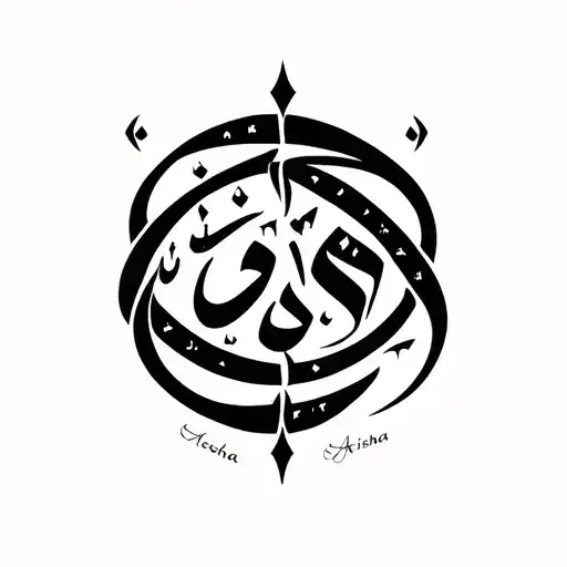 Aiesha Written In Arabic