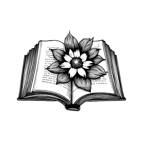 Open Book Flower Stars