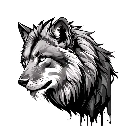 A Combi Of A Wolf And A Lion