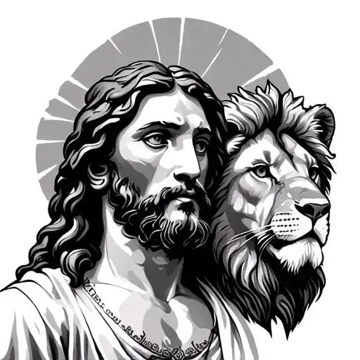 Jesus And Lion