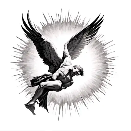 Icarus Falling With Sun