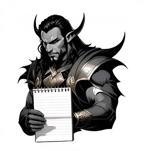 Loki Holding A Notepad