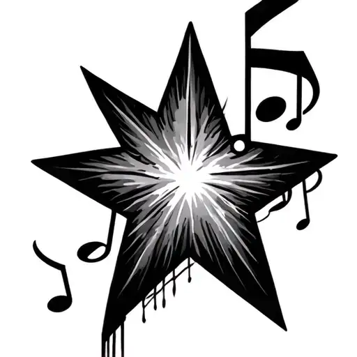 Music Note Star