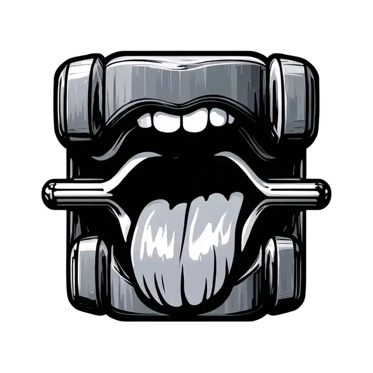 Dumbbell Control Tongue Coming