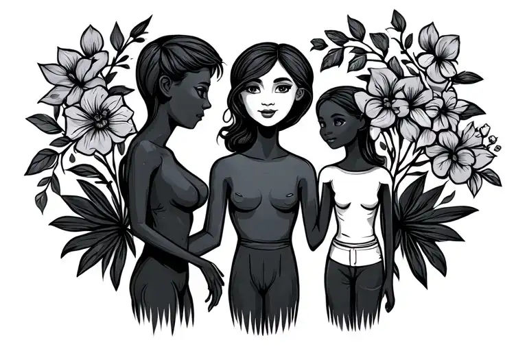 Stickman Family Of Mother Brother Wife Child