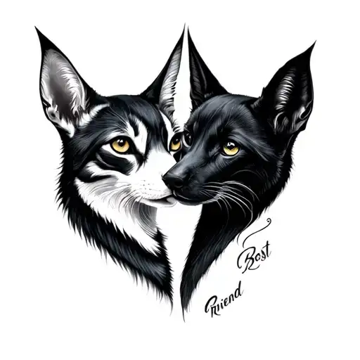 Best Friend Tattoo Design