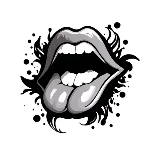 Hourglass With Tongue & Brain