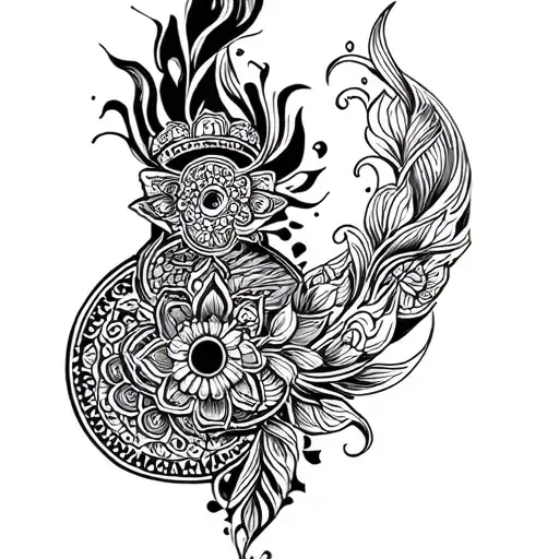 South Asian Style Patterns To Go Around A Unlome On The Forearm