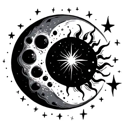 Moon Sun And Stars