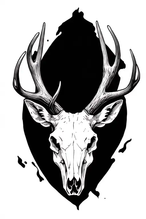 White Tail Deer Skull