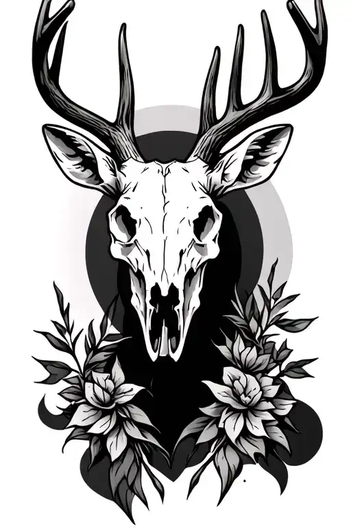 White Tail Deer Skull
