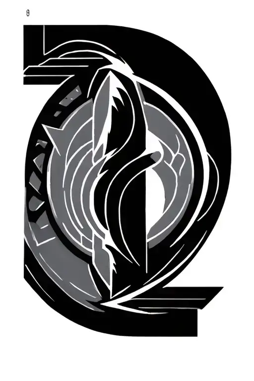 Rune Vig Visir Symbol With Geometric