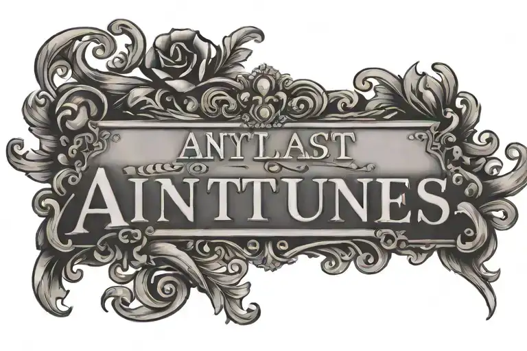 My Last Name Antunes In A Western Style Letters