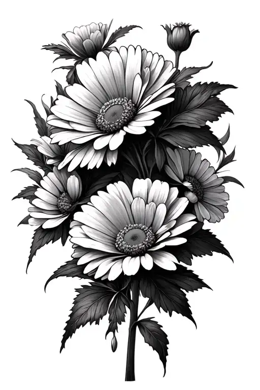 Carnations And Daisies