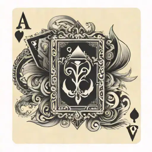 A Deck Of Playing Cards With Each Card Featuring A Different Symbol Of Going Out