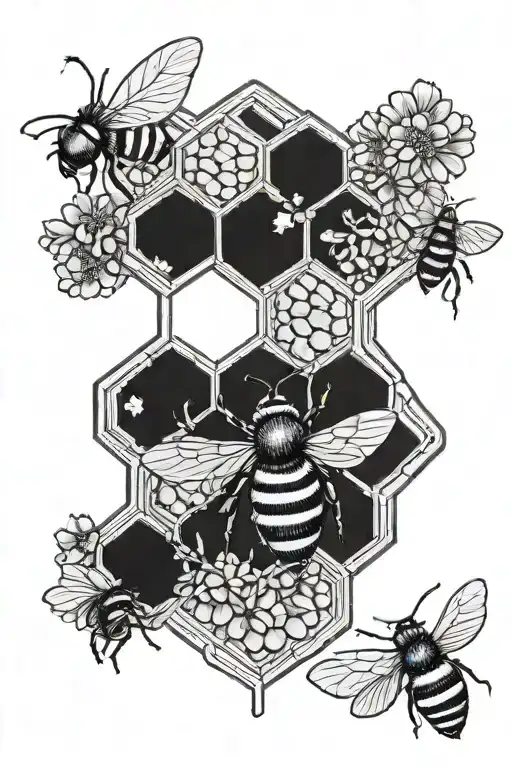 Bee Honey Comb