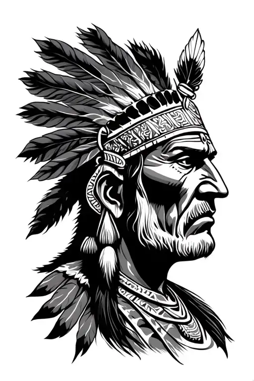 Indian Warrior Face