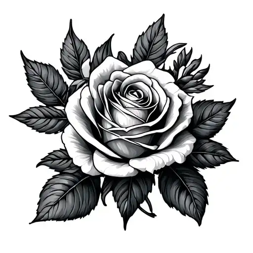 Roses Cheeta Outline With Floral Design