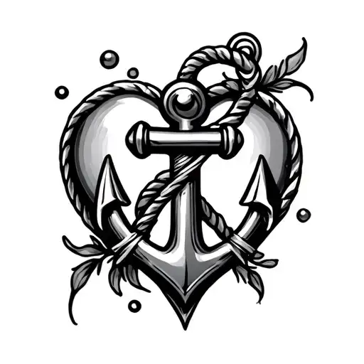 Anchor Piercing A Heart