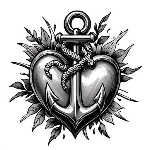 Anchor Piercing A Heart