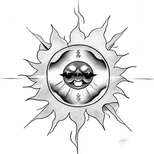 Sun Beams Bursting From Clouds