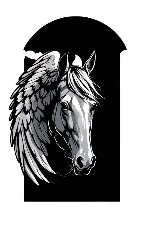 Horse Angel Wing